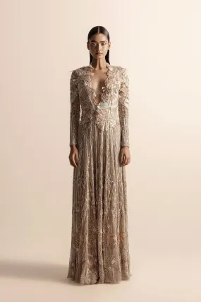 3d Nadru Embellished Long Jacket