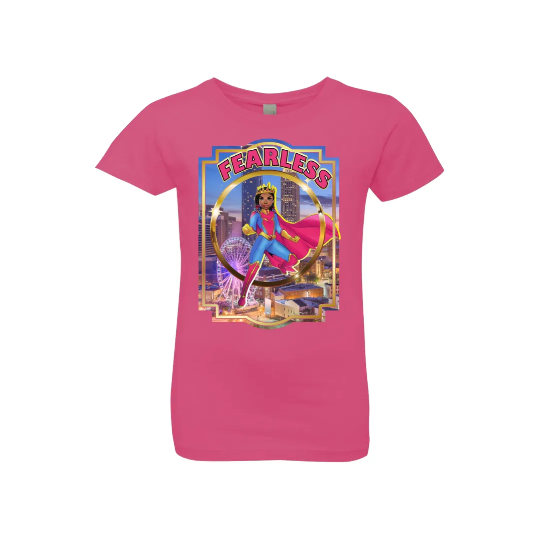 African American Super Girl Character Tee