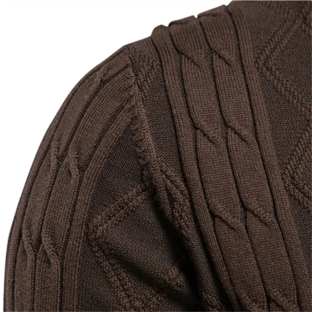AIOPESON Cotton Argyle Cardigan Men Casual Single Breasted Solid Color Business Mens Cardigans New Winter Fashion Sweater Man