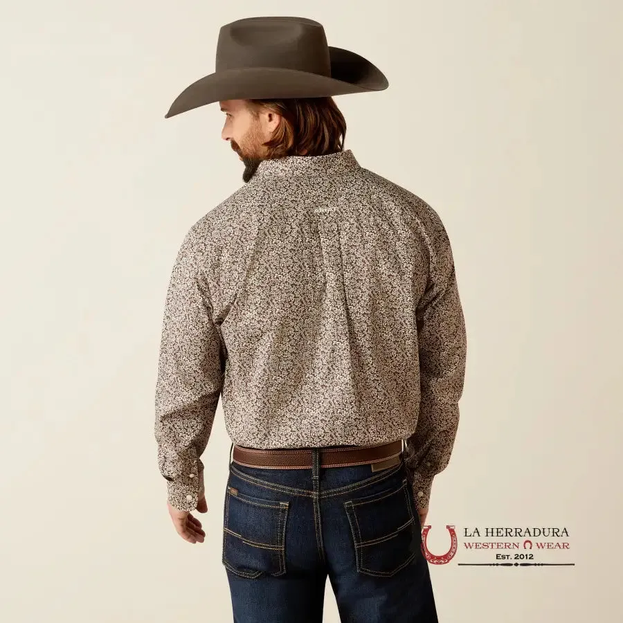 ARIAT CLASSIC WT GERARD BROWN LONG SLEEVE SHIRT-2376