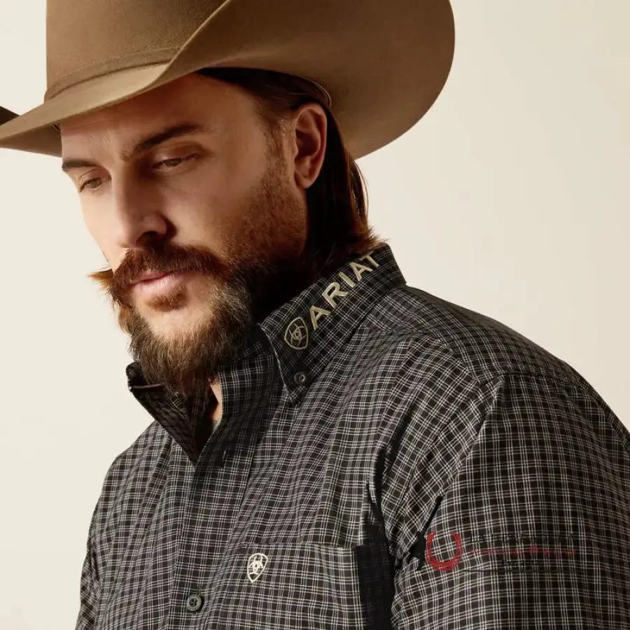 Ariat PRO Team Otto Long Sleeve Shirt Black/Khaki Classic Fit - 4058