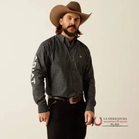 Ariat PRO Team Otto Long Sleeve Shirt Black/Khaki Classic Fit - 4058