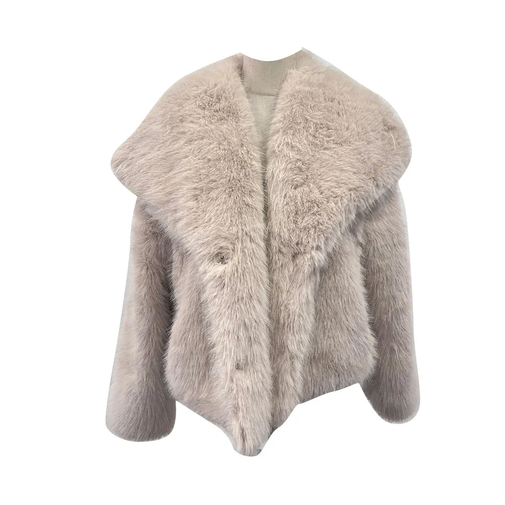 Athena Faux Fur Single Breasted Jacket