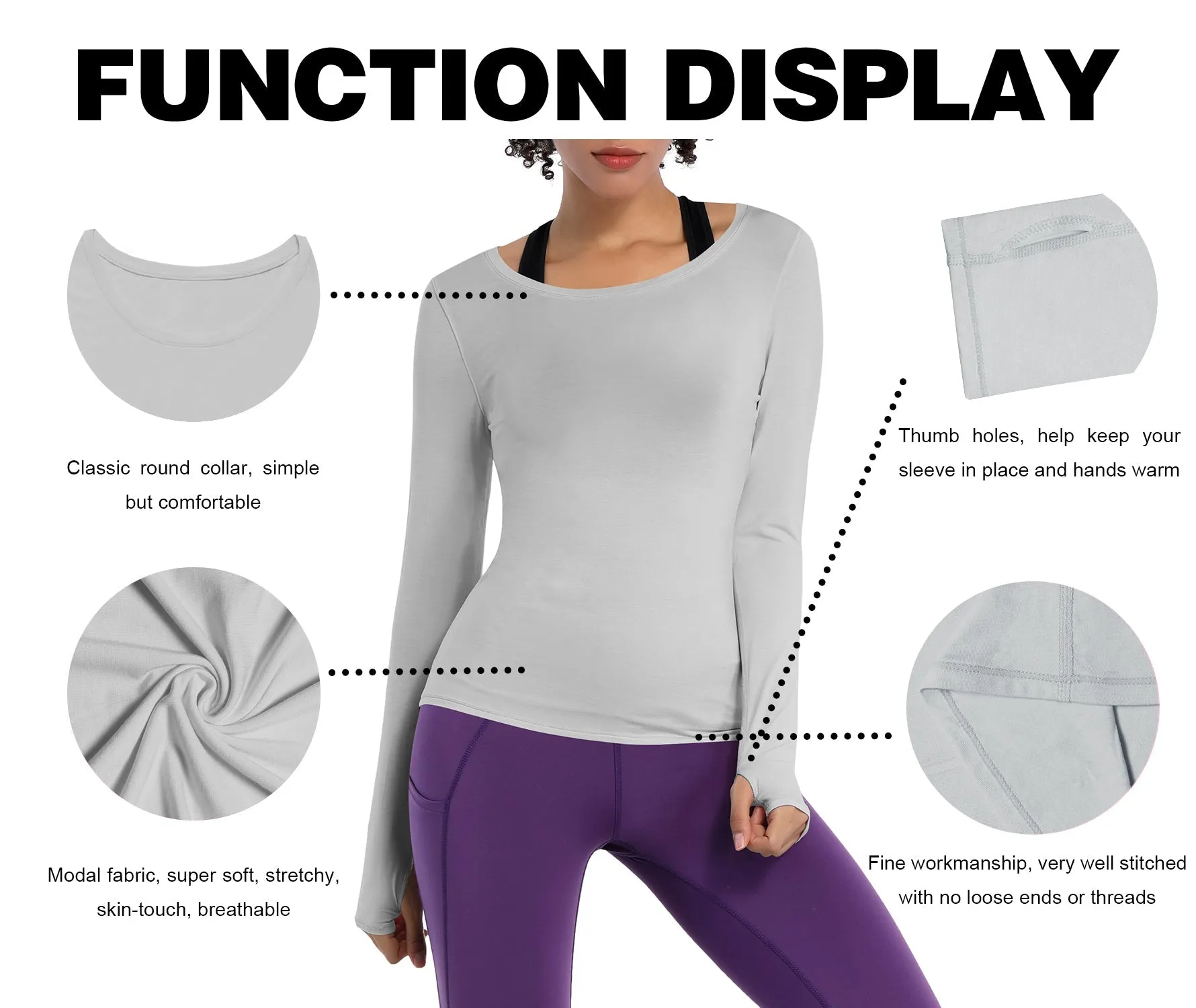 Athlete Long Sleeve Tops lightgray ins_Running