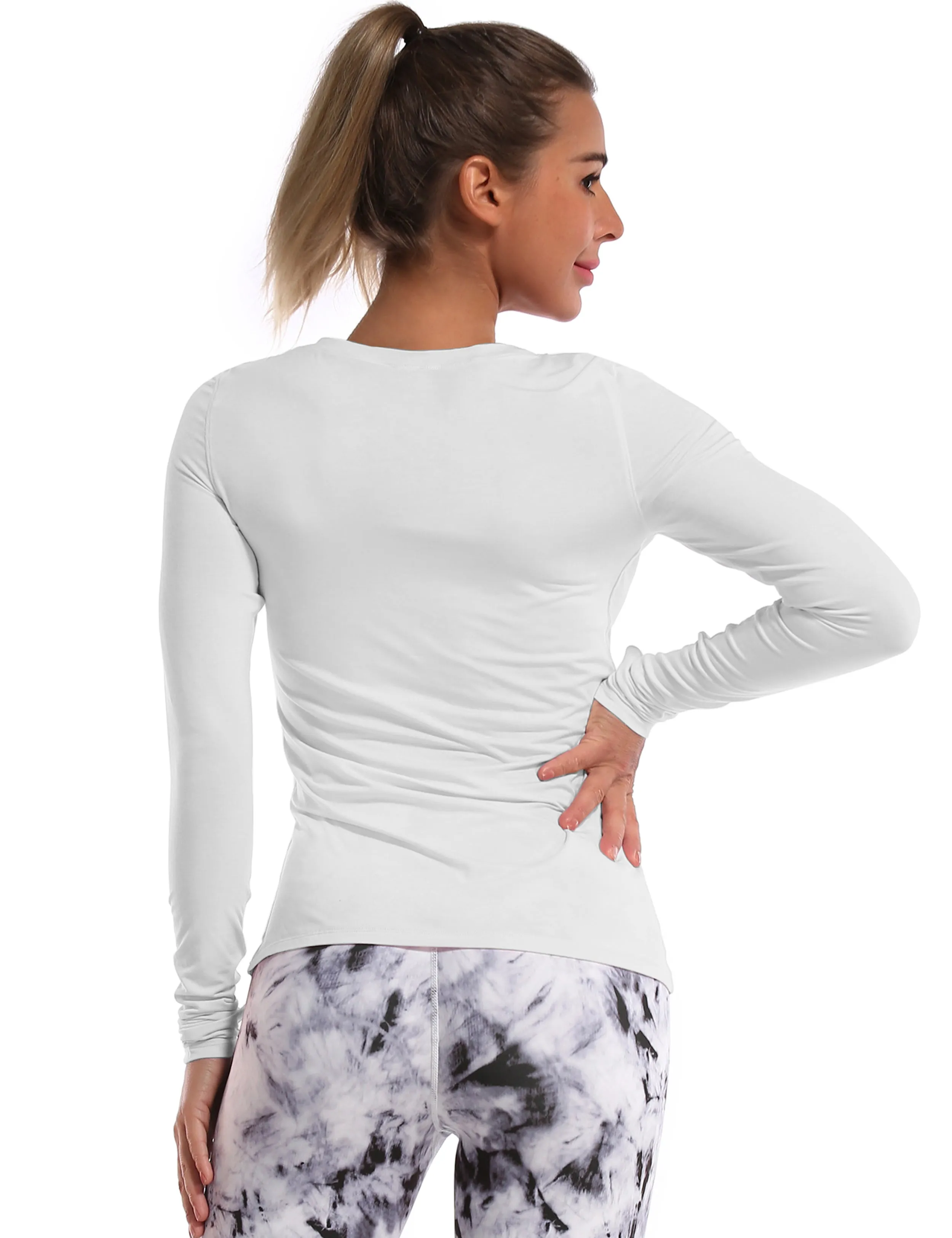 Athlete Long Sleeve Tops lightgray ins_Running