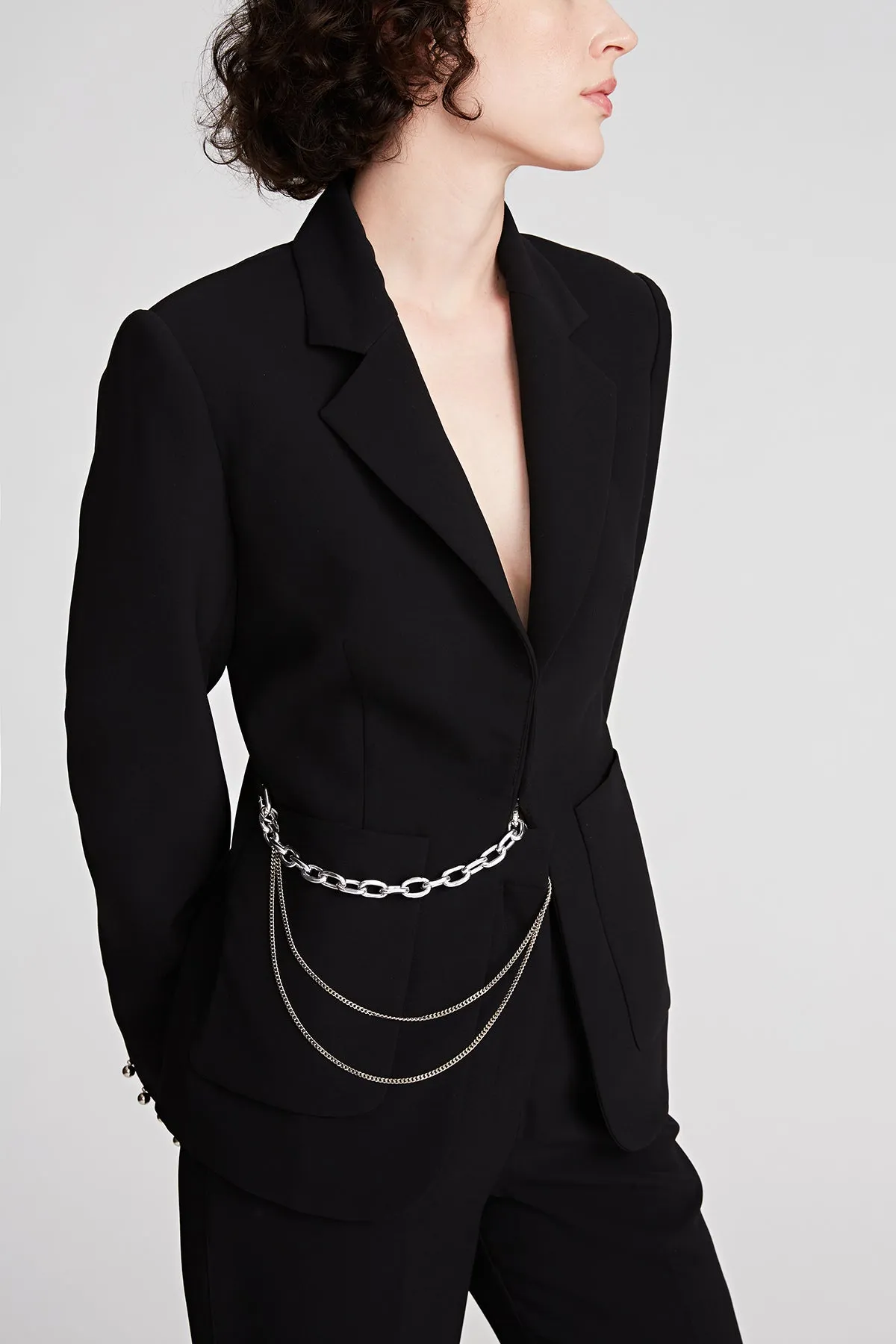 Avery Jacket In Stretch Crepe