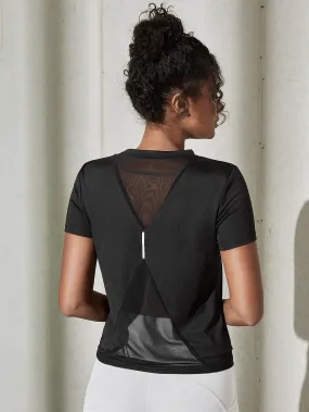 Breathable Softness Mesh Insert Active Tee ss22 FD