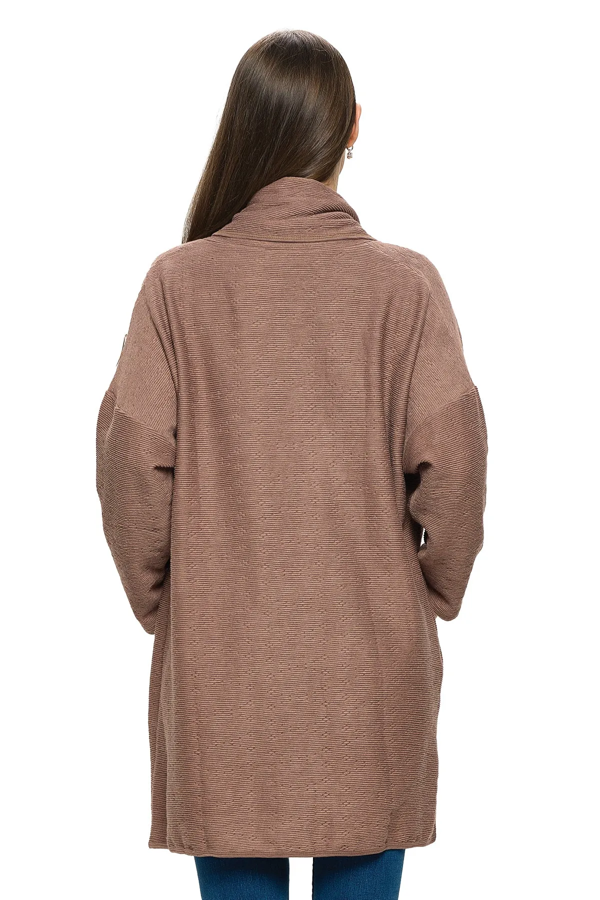 Cardigan Textured Oversized With Pockets