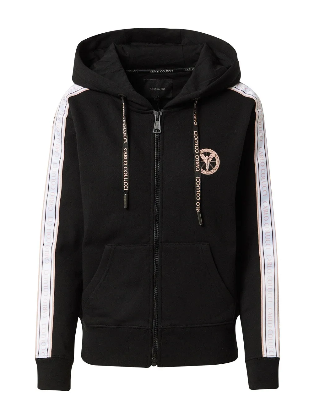 Carlo Colucci zip-up sweatshirt, black
