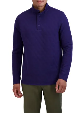 Chaps Men's Quilted Jersey Mock Neck Knit - Sizes XS up to 4XB