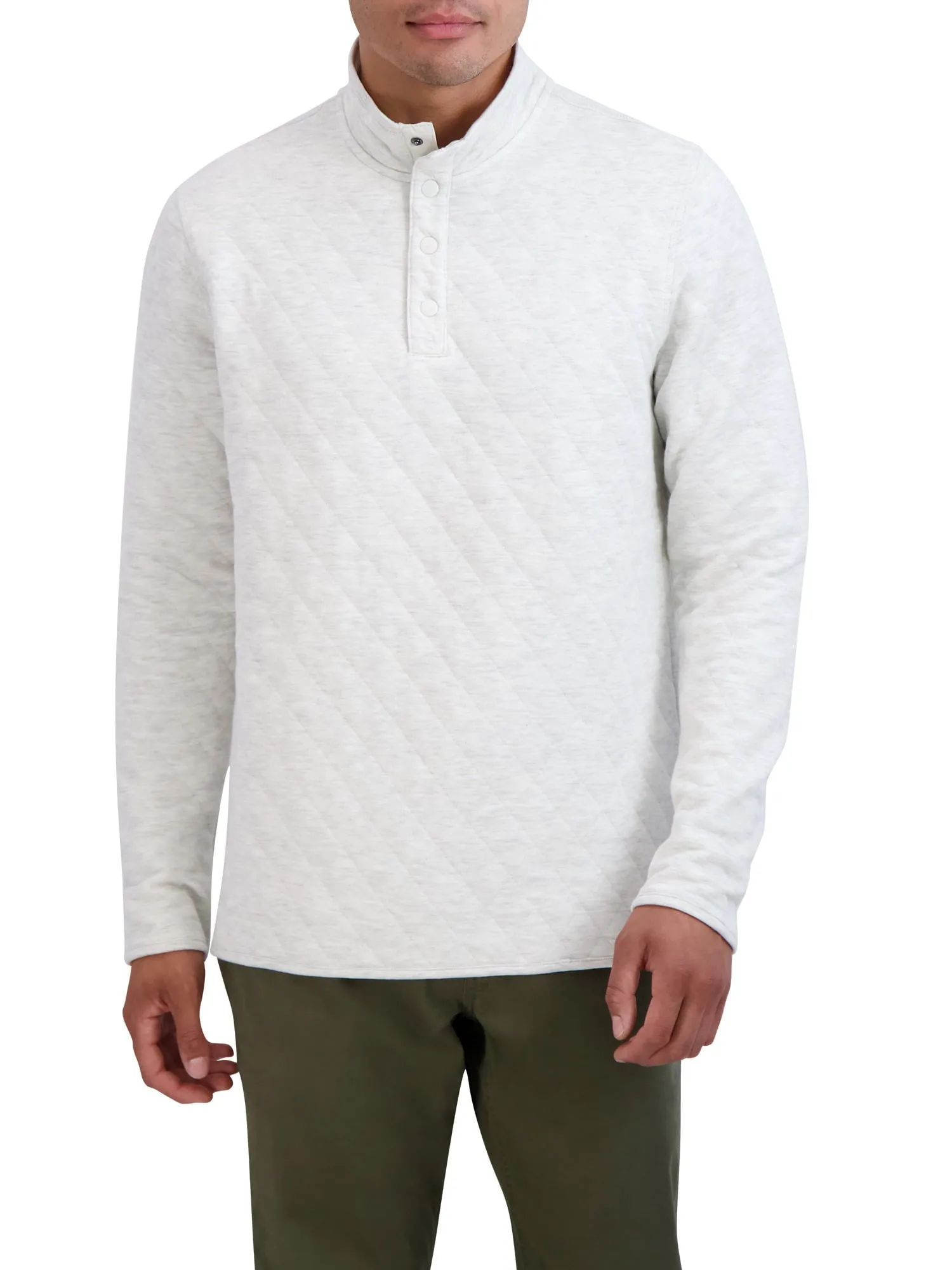 Chaps Men's Quilted Jersey Mock Neck Knit - Sizes XS up to 4XB