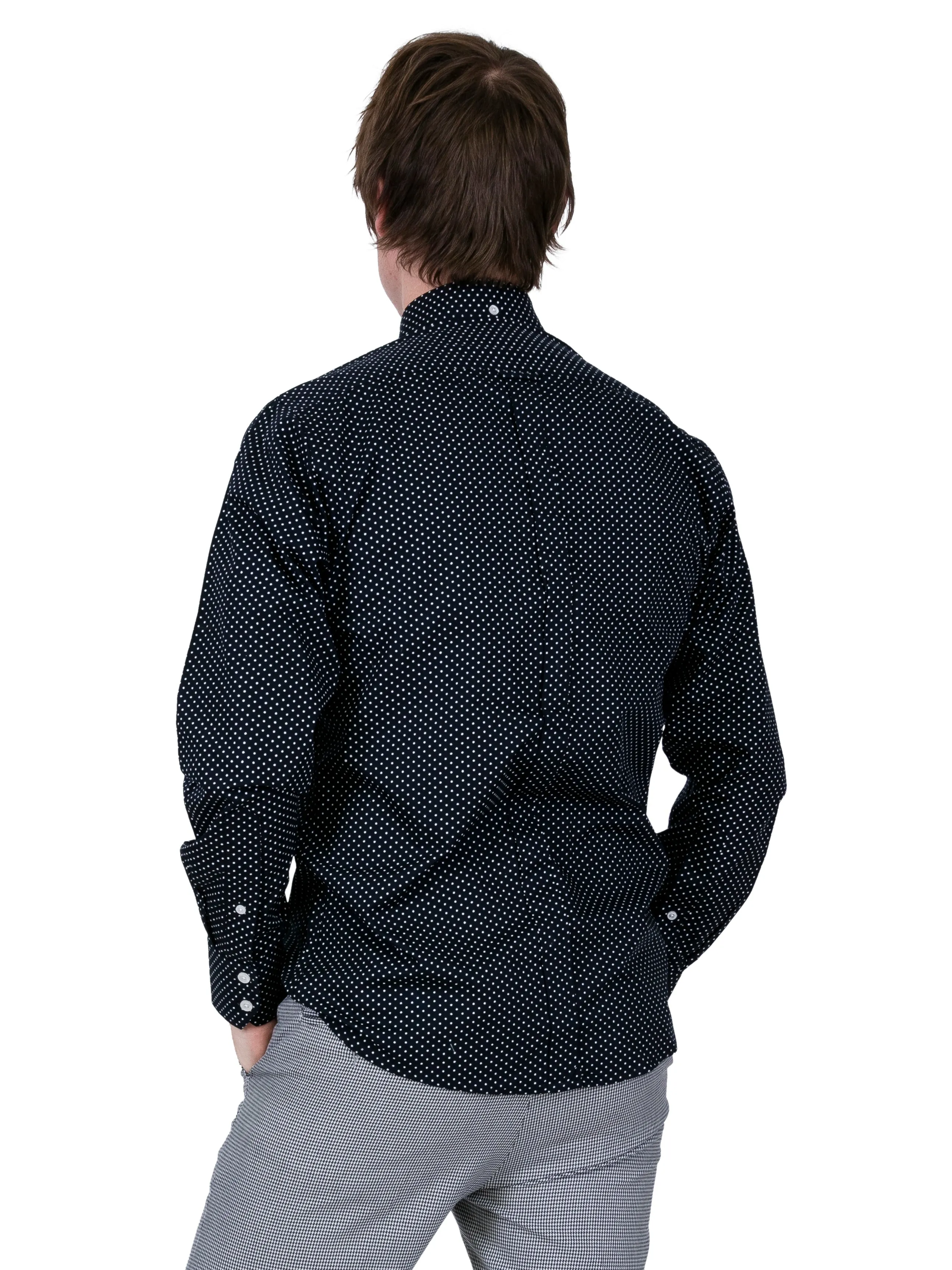 Classic Pindot Tailoring - Navy