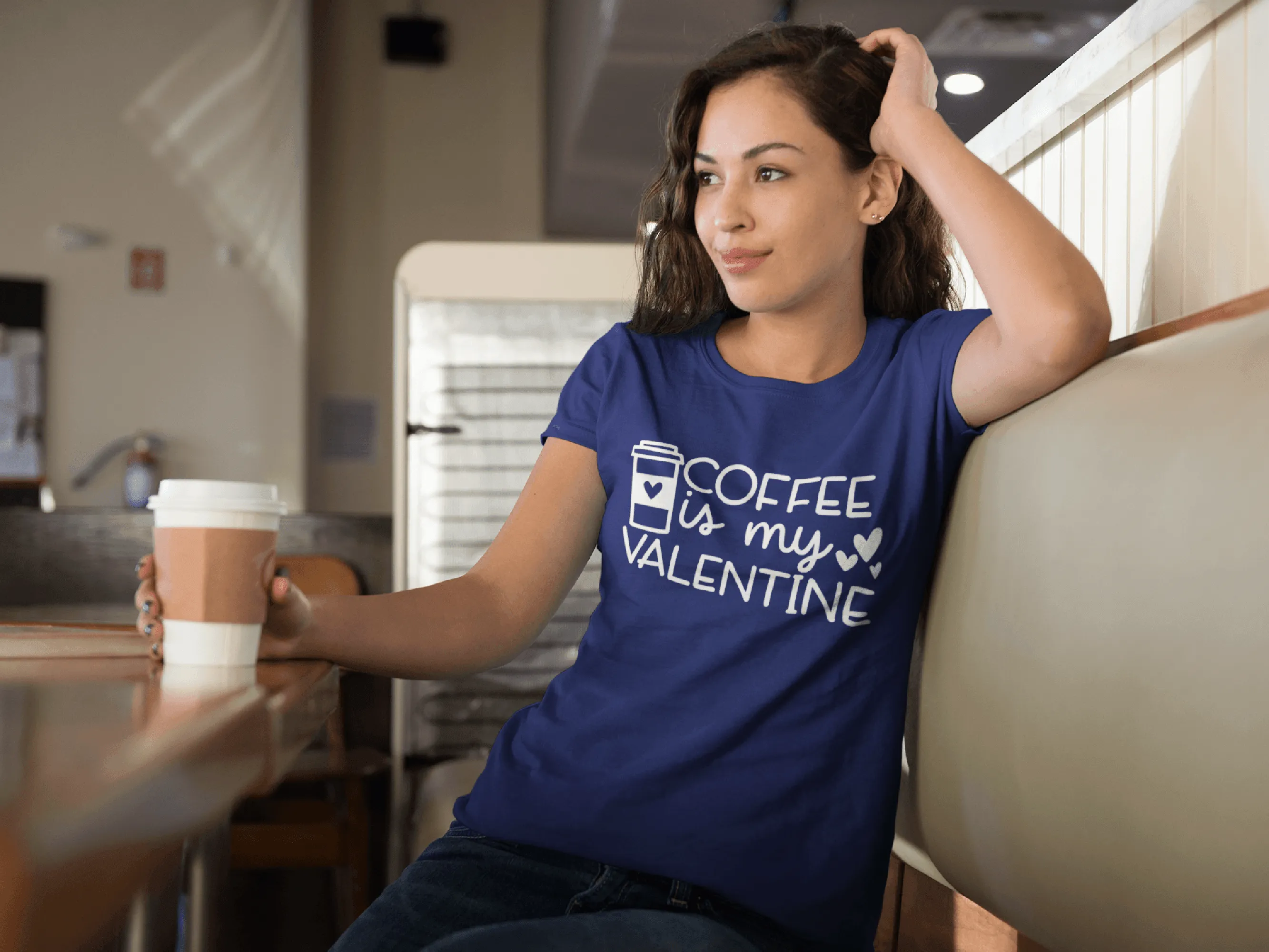 COFFEE IS MY VALENTINE BOLD T-shirt