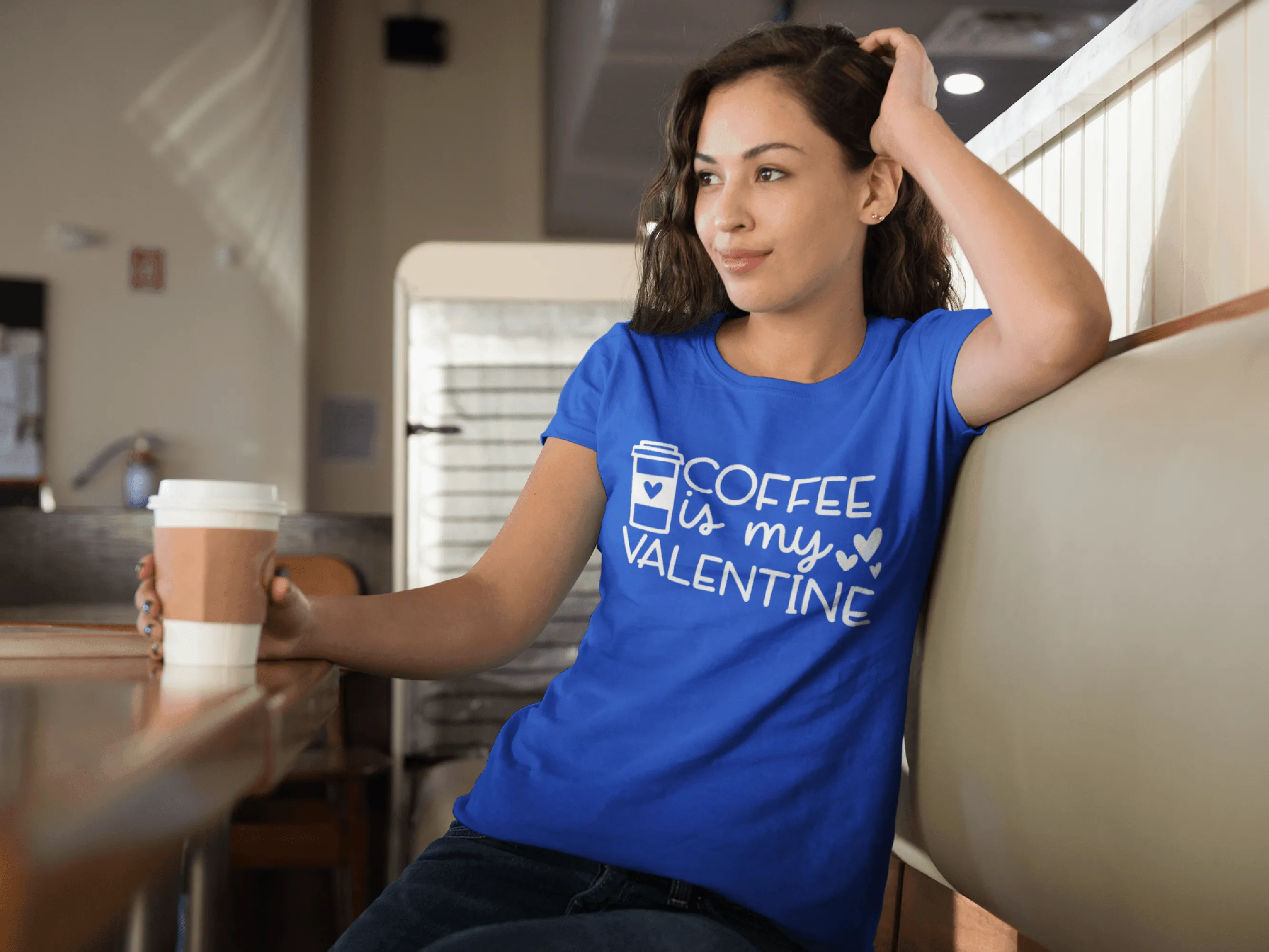COFFEE IS MY VALENTINE BOLD T-shirt