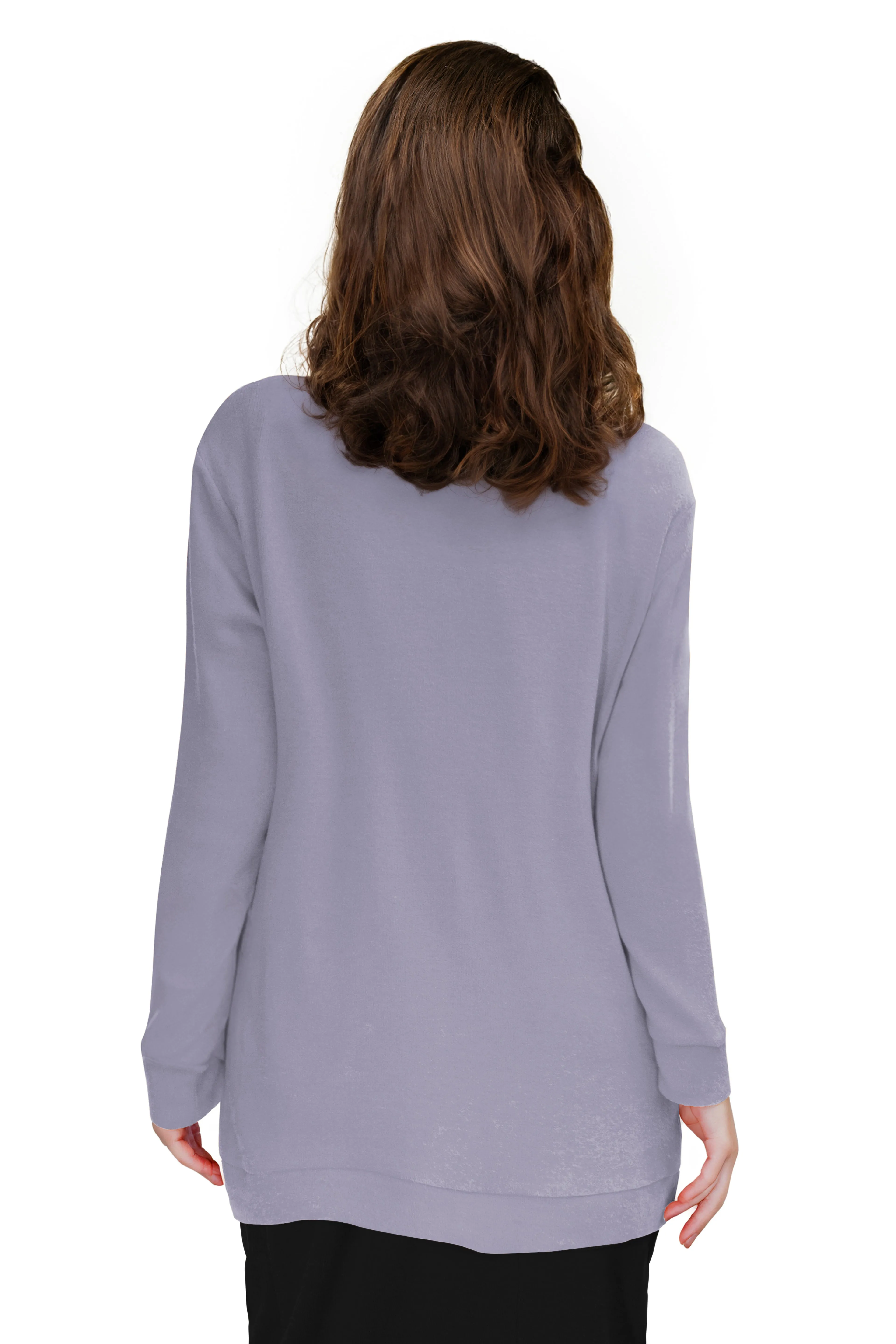 Comfort Luxe Collection Cozy Knit V Neck Tunic