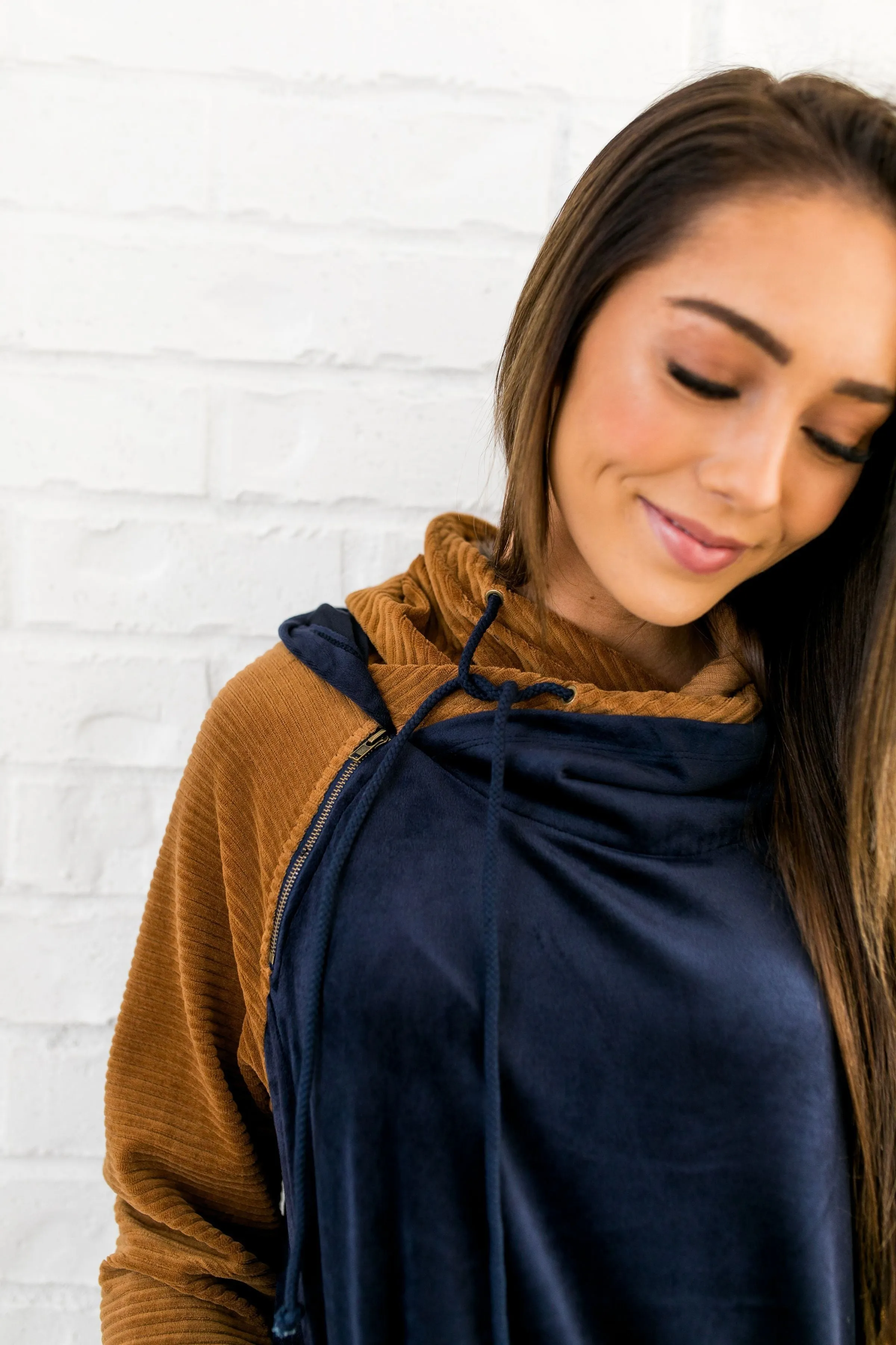 Daydreamer Velour Colorblock Hoodie - ALL SALES FINAL
