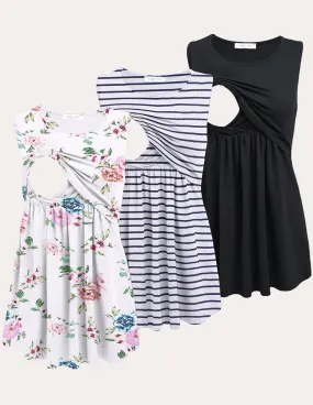 Ekouaer Nursing Tank Tops 3 Packs (US Only)