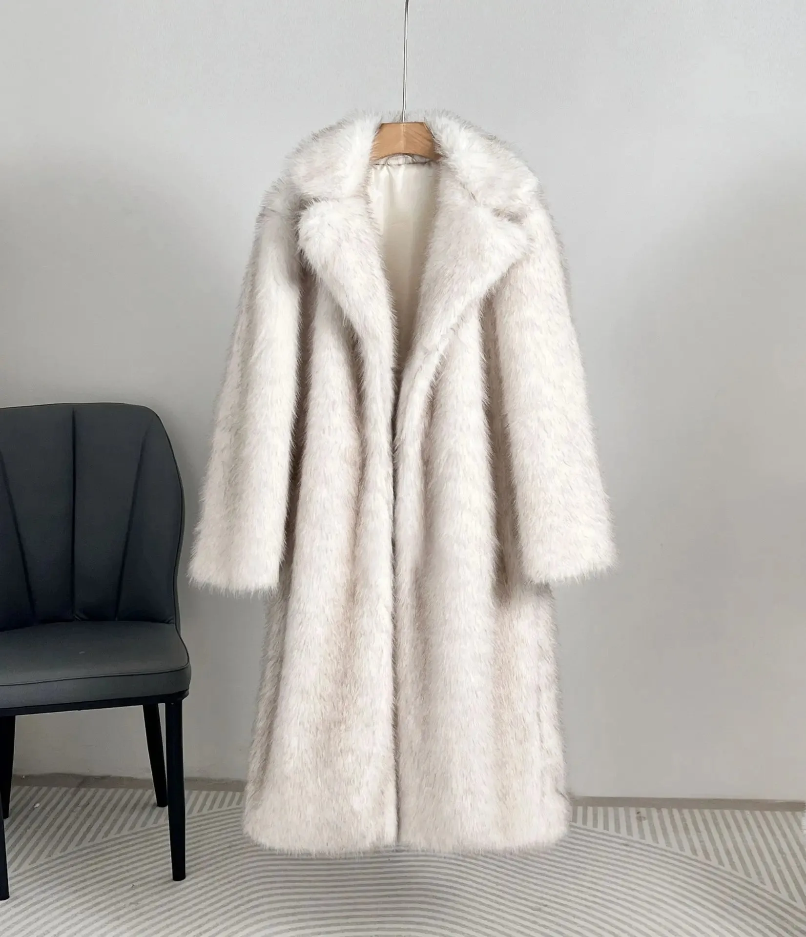 Elegant Faux Fur Coat