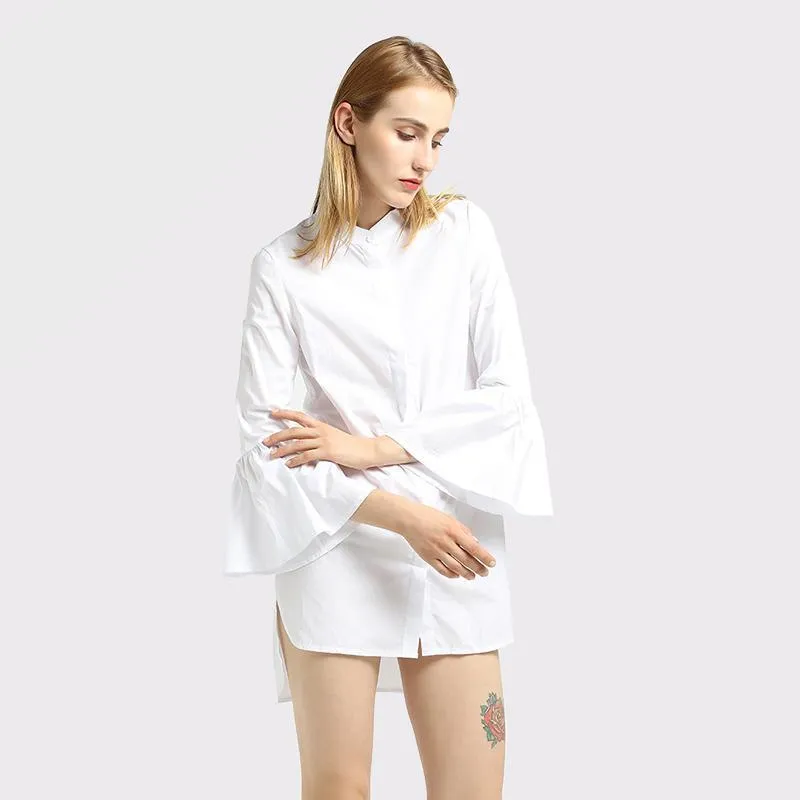 Elegant White Casual Dress