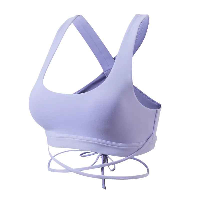 ELITE ABS BREATHABLE SPORTS BRA TOP WITH STRAP DETAIL