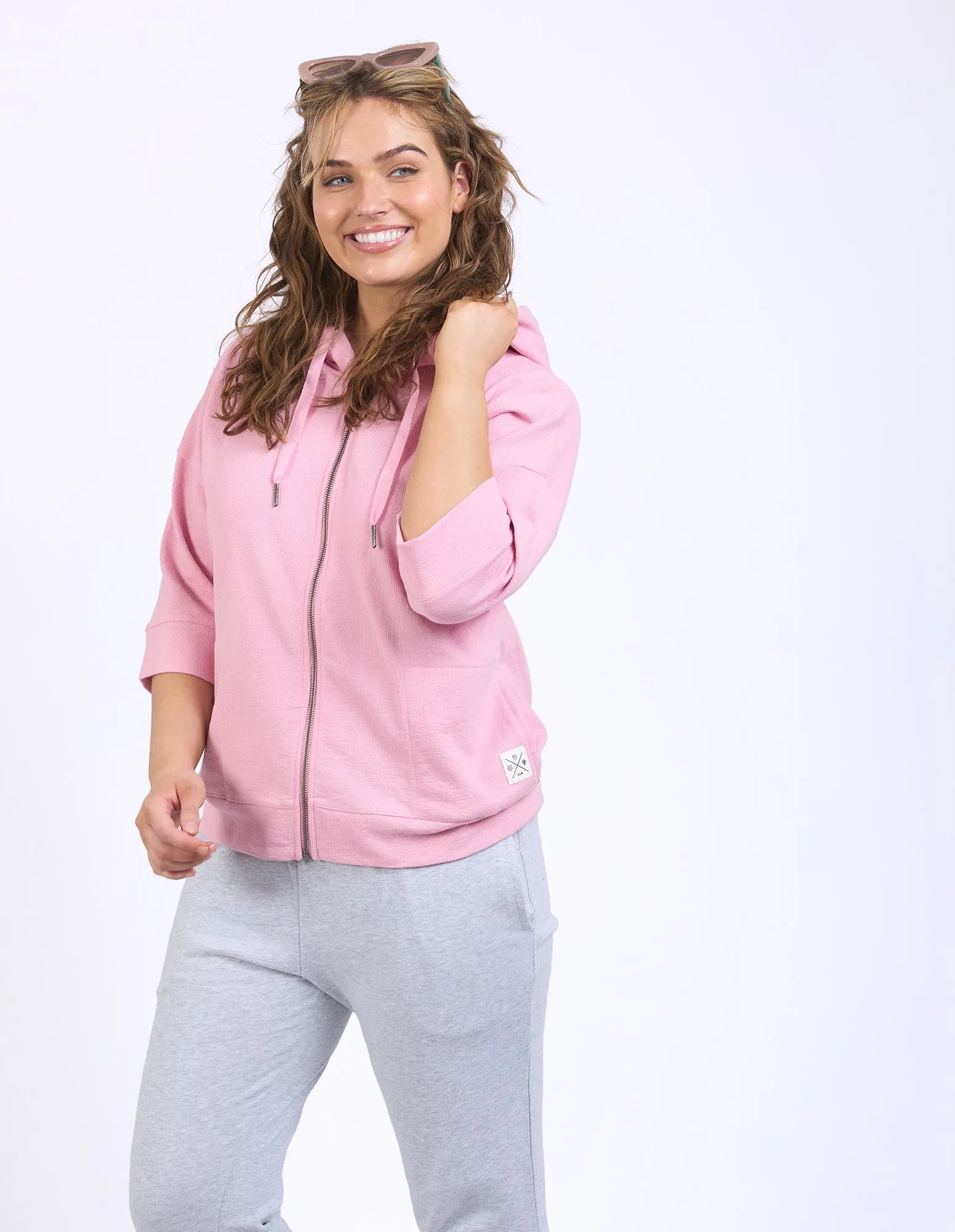 Elm Beachy Zip Hoodie - Soft Pink