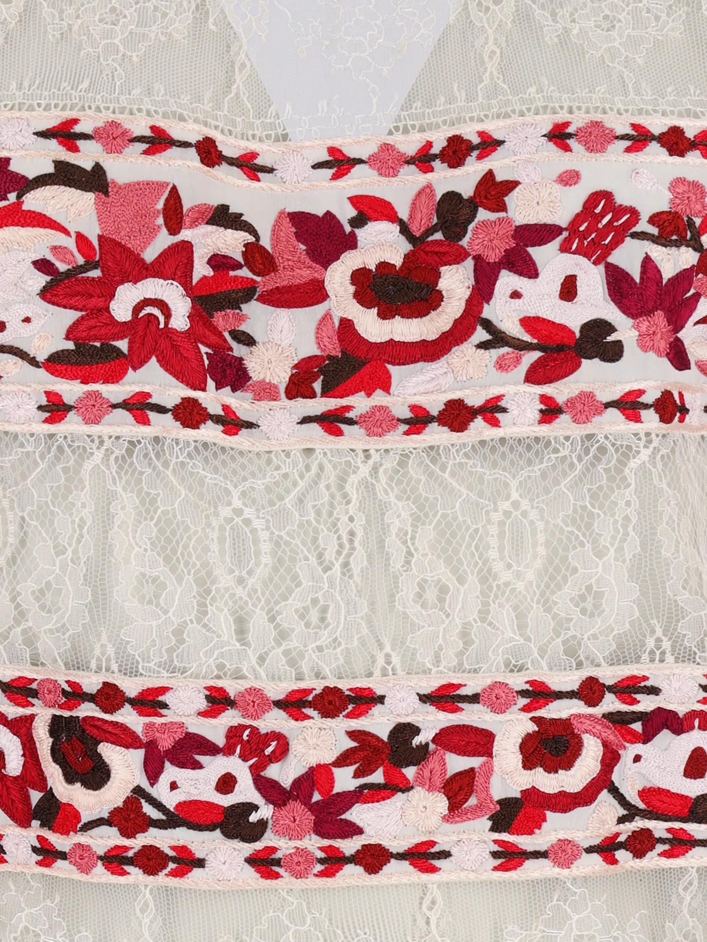 embroidered floral-print silk maxi dress