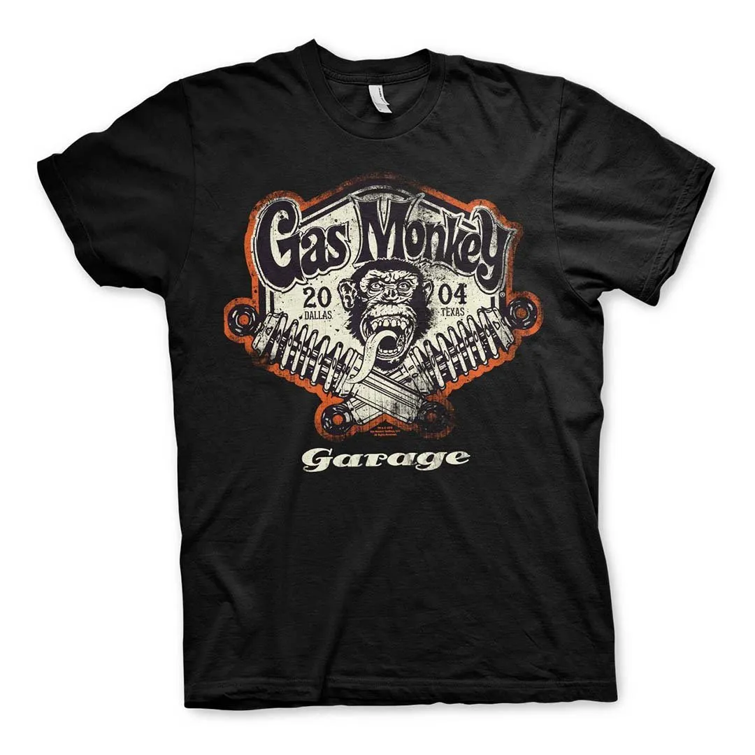 Gas Monkey Garage Spring Coils Black Official T-Shirt