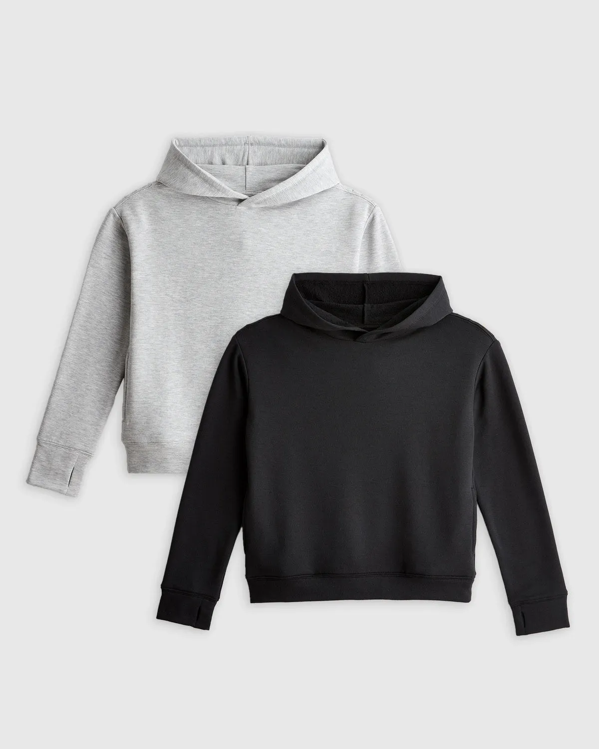 Girls SuperSoft Fleece Pullover Hoodie 2-Pack