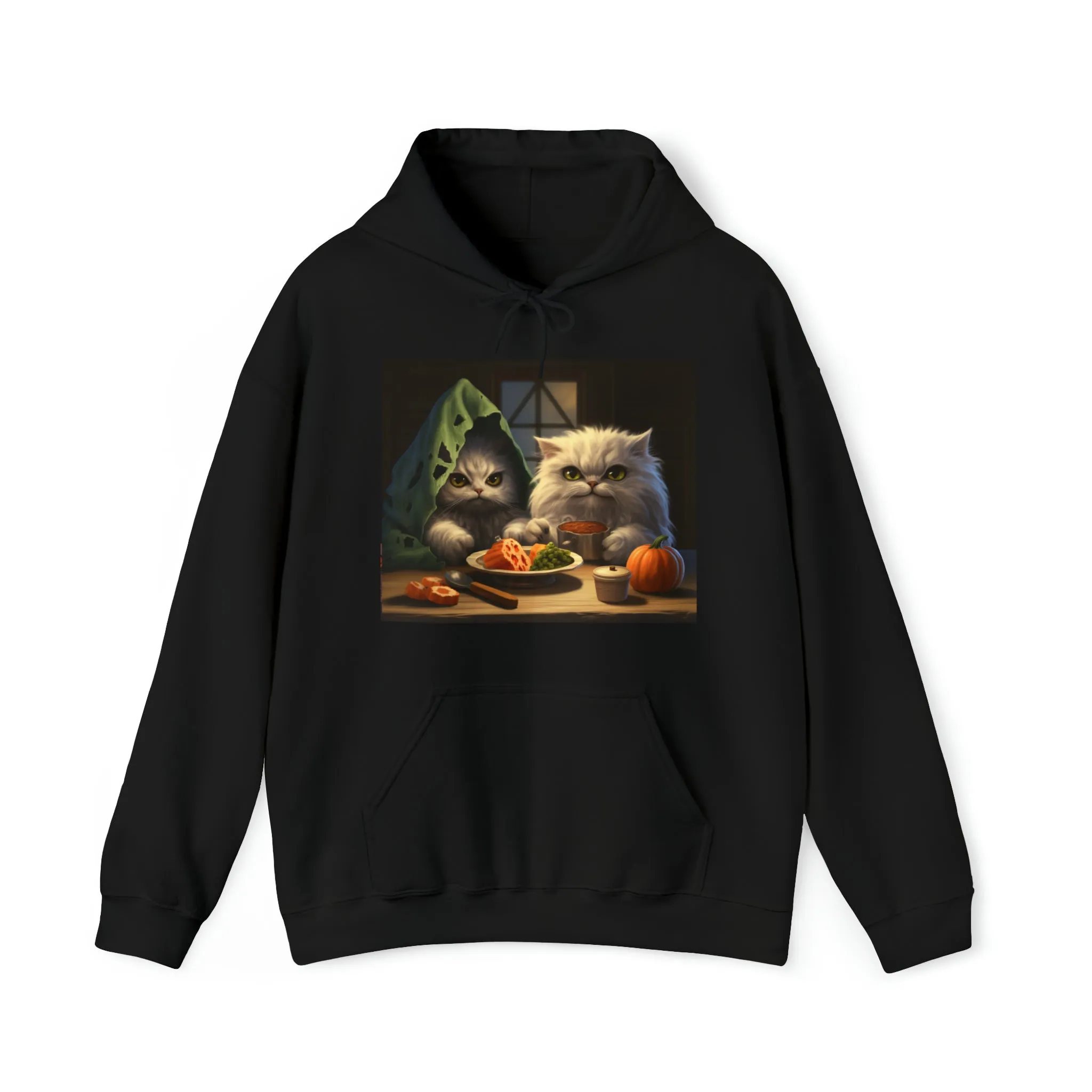 Halloween Cats Hoodie, Retro Vintage Hoodie, Cute Hoodie, Halloween Hoodie, Womens' Hoodie, Spooky Hoodie, Halloween Hoodie, Cat Hoodie