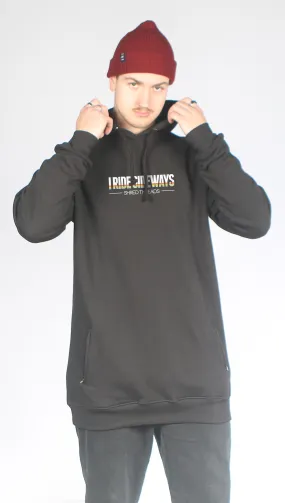 I Ride Sideways DWR Shred Fit Hoodie Strike Black