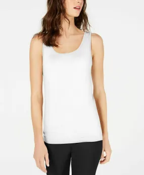 Inc International Concepts Women's White Seamless Scoop-Neck Tank Top S/M