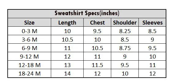 Infants Girls Cotton Terry Sweatshirt Believe In Magic-Citrus