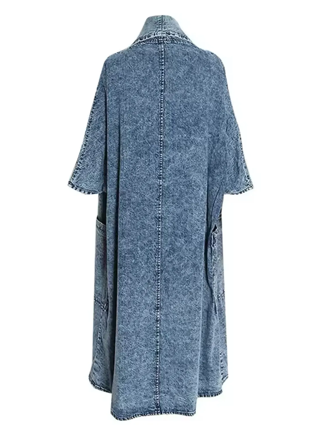 Kelce Oversize Denim Trench Coat