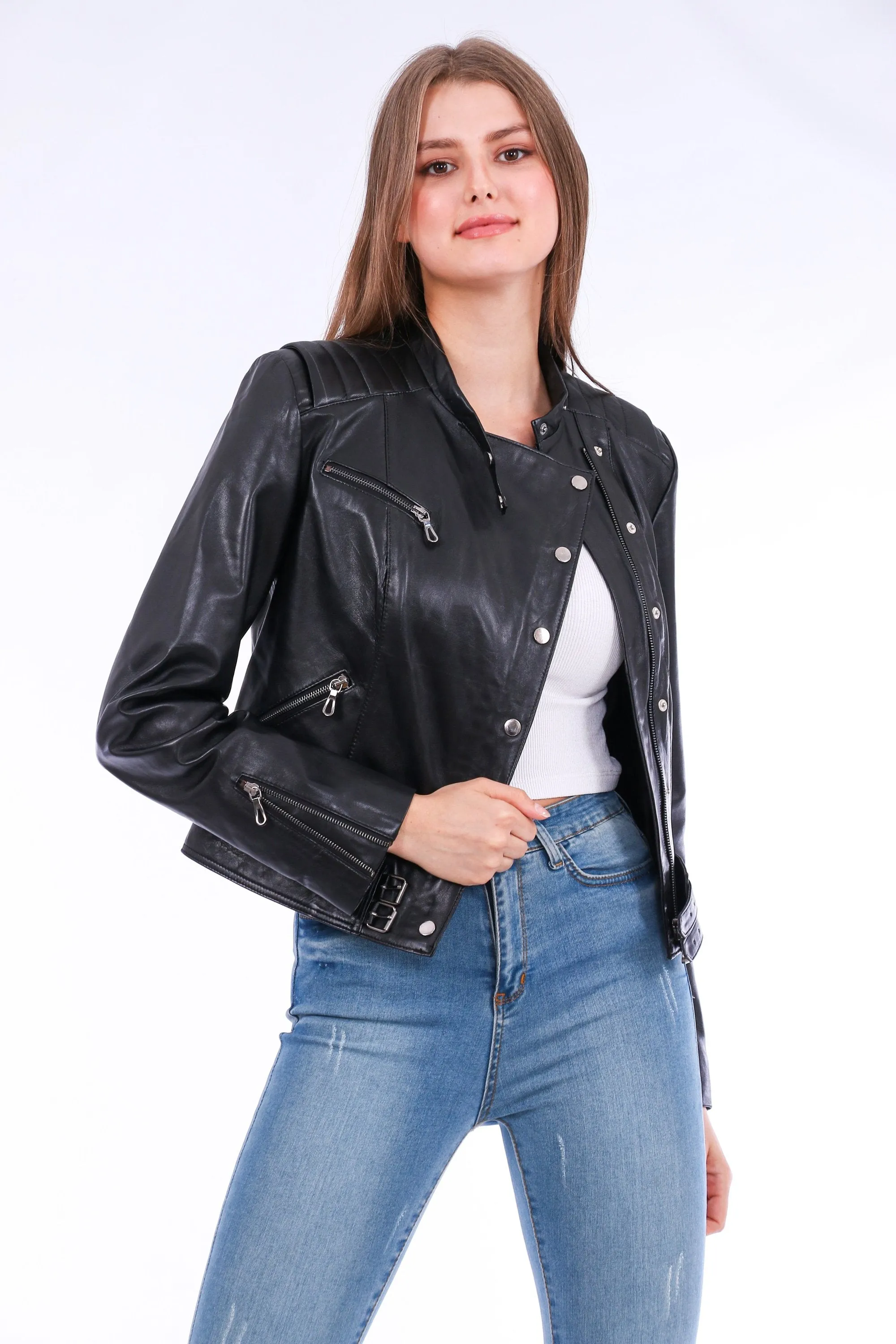 Leather Biker Jacket