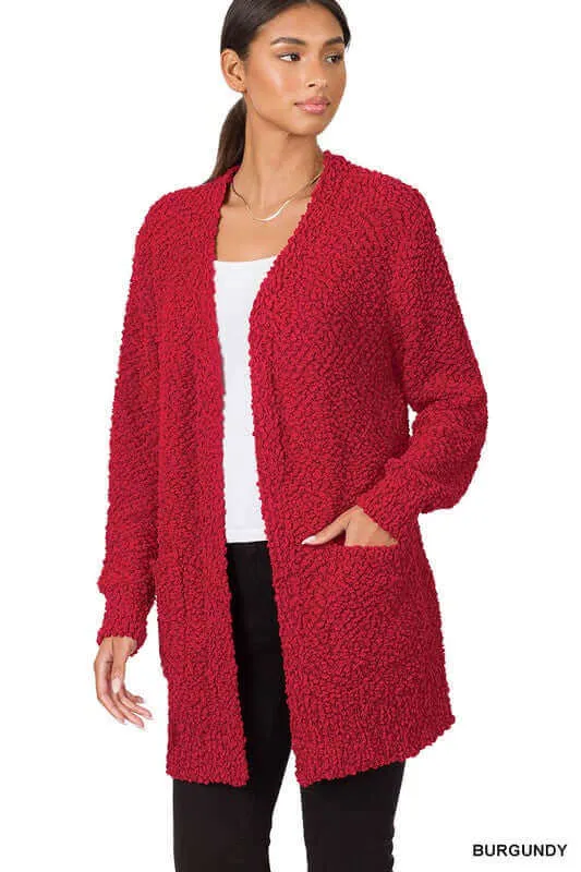 Long Sleeve Popcorn Cardigan