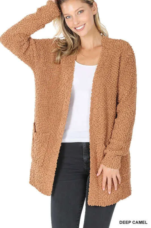 Long Sleeve Popcorn Cardigan