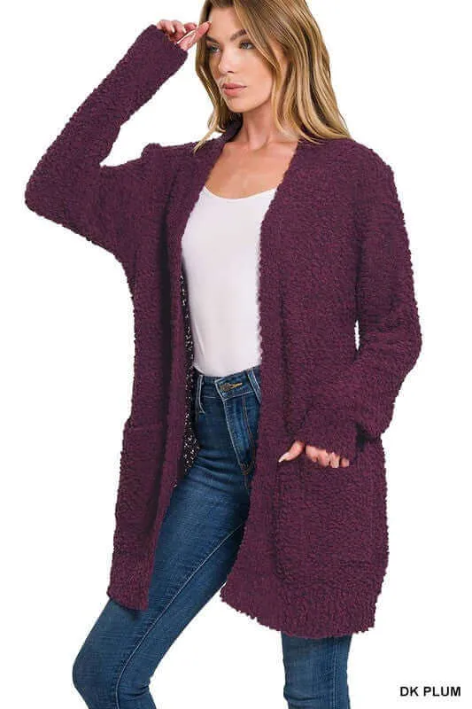 Long Sleeve Popcorn Cardigan