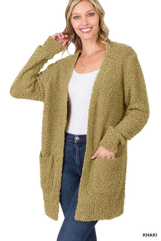 Long Sleeve Popcorn Cardigan