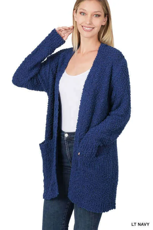 Long Sleeve Popcorn Cardigan