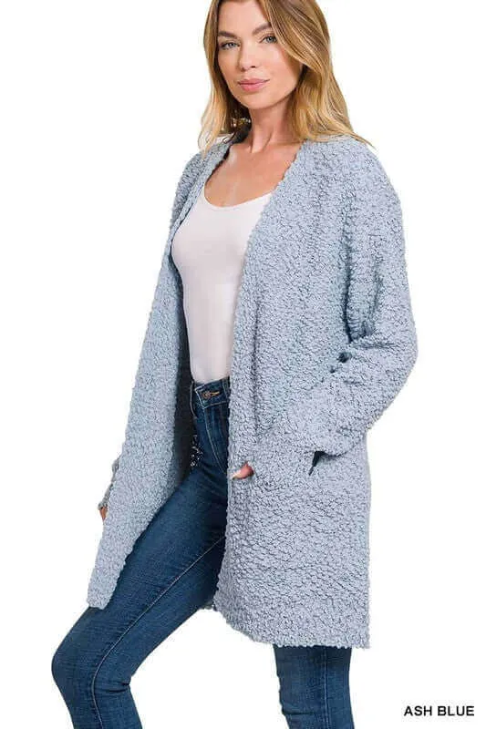 Long Sleeve Popcorn Cardigan