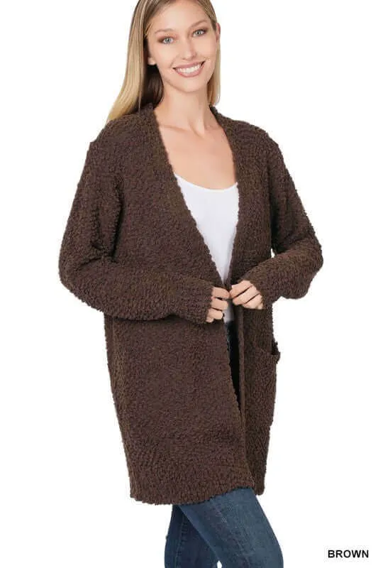 Long Sleeve Popcorn Cardigan
