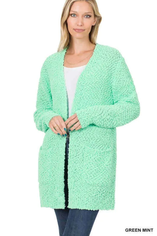 Long Sleeve Popcorn Cardigan