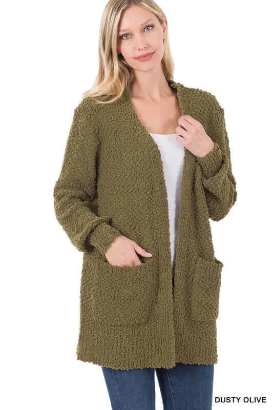 Long Sleeve Popcorn Cardigan