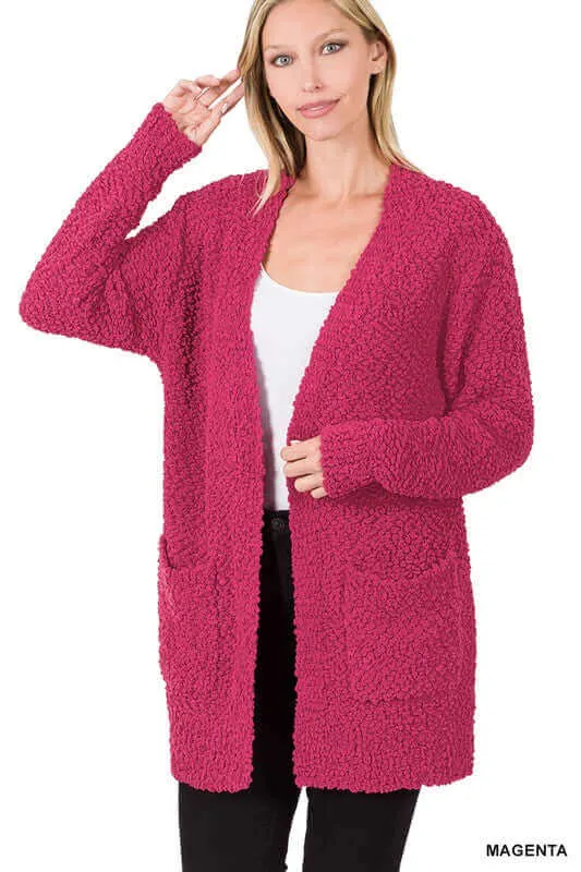 Long Sleeve Popcorn Cardigan