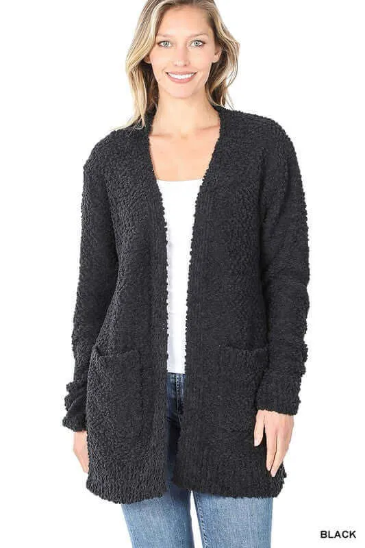 Long Sleeve Popcorn Cardigan