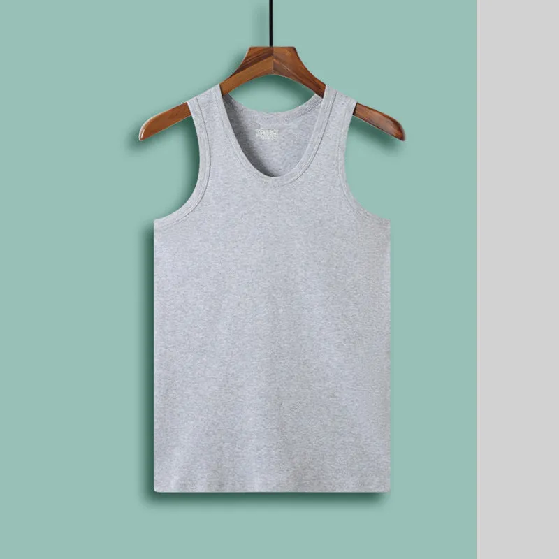 Men Sleeveless Cotton Sporty Korean Summer Breathable Matching Tank Top
