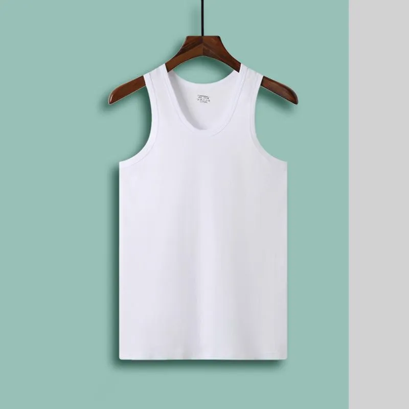 Men Sleeveless Cotton Sporty Korean Summer Breathable Matching Tank Top