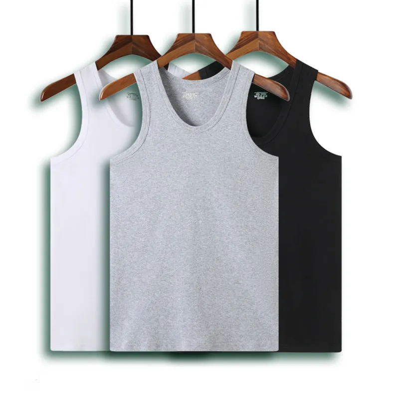 Men Sleeveless Cotton Sporty Korean Summer Breathable Matching Tank Top