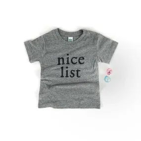 “Nice List” Christmas Tee