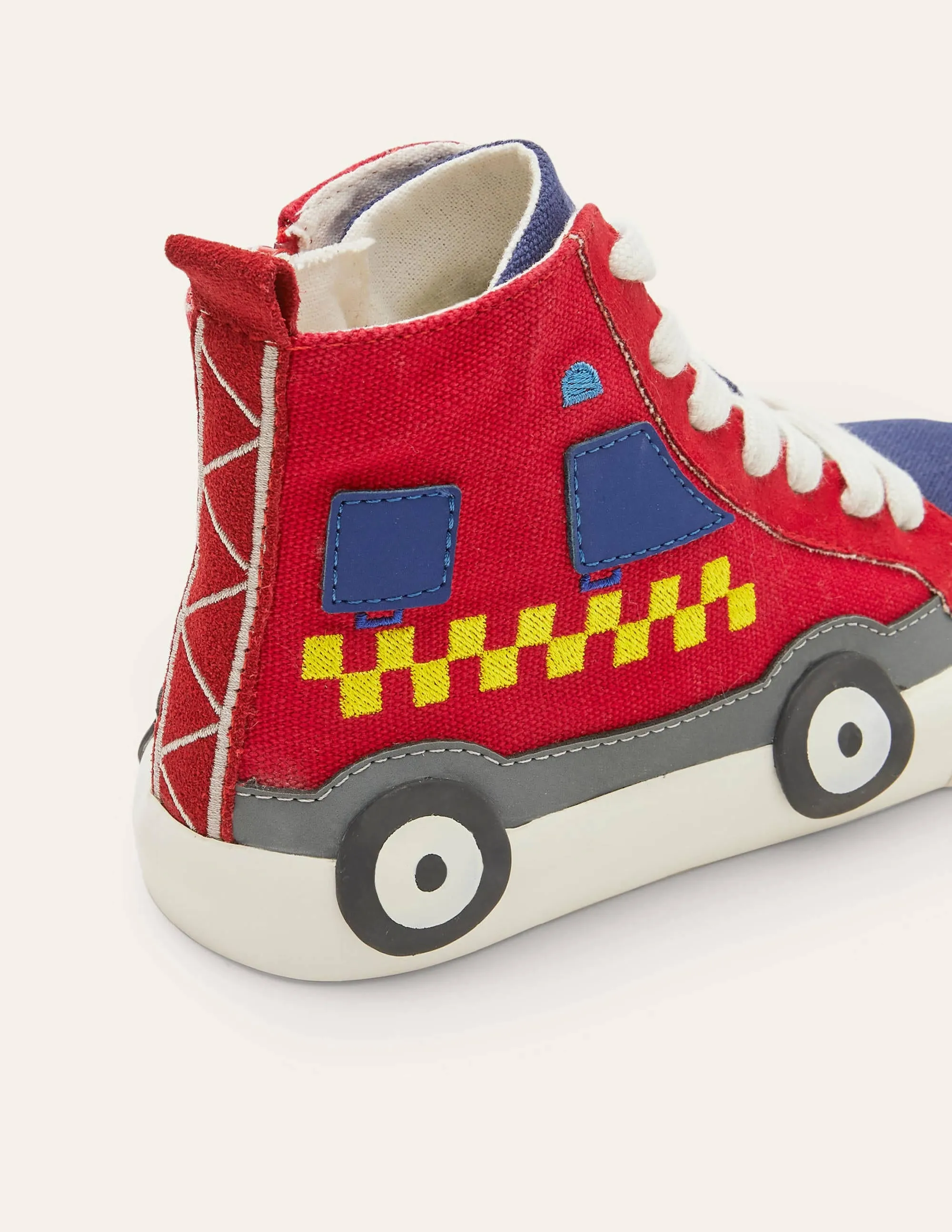 Novelty High Tops-Red Fire Engine